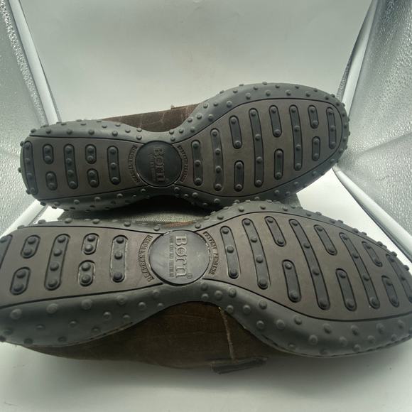 Born Alligator print Leather Driving shoes Shoe Sz 8.5 M /W Brown Loafer unisex - Picture 5 of 9